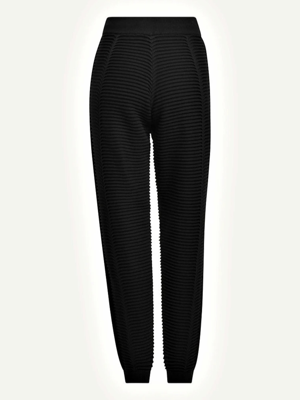 Adidas x IVY PARK 3D Knit Pants Black Ribbed Joggers Size Large